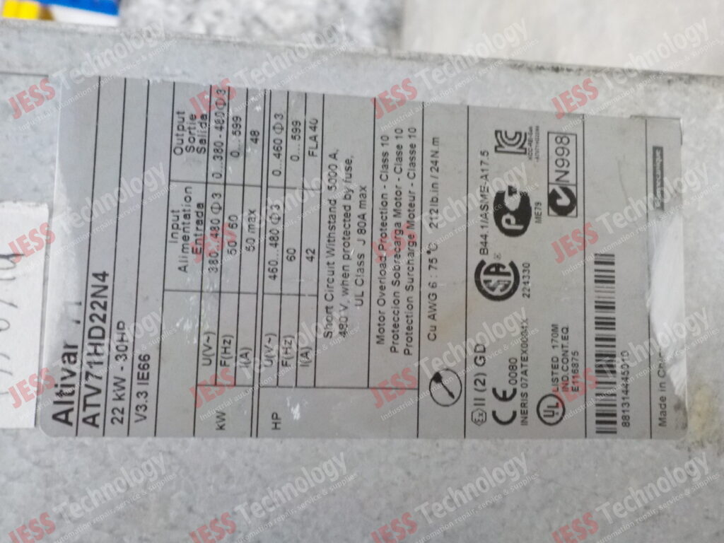 Image #1 of Repair SCHNEIDER ELECTRIC ATV71HD22N4 SCHNEIDER ALTIVAR 71 INVERTER, 22kW 88134445010 in Malaysia, Singapore, Thailand, Indonesia