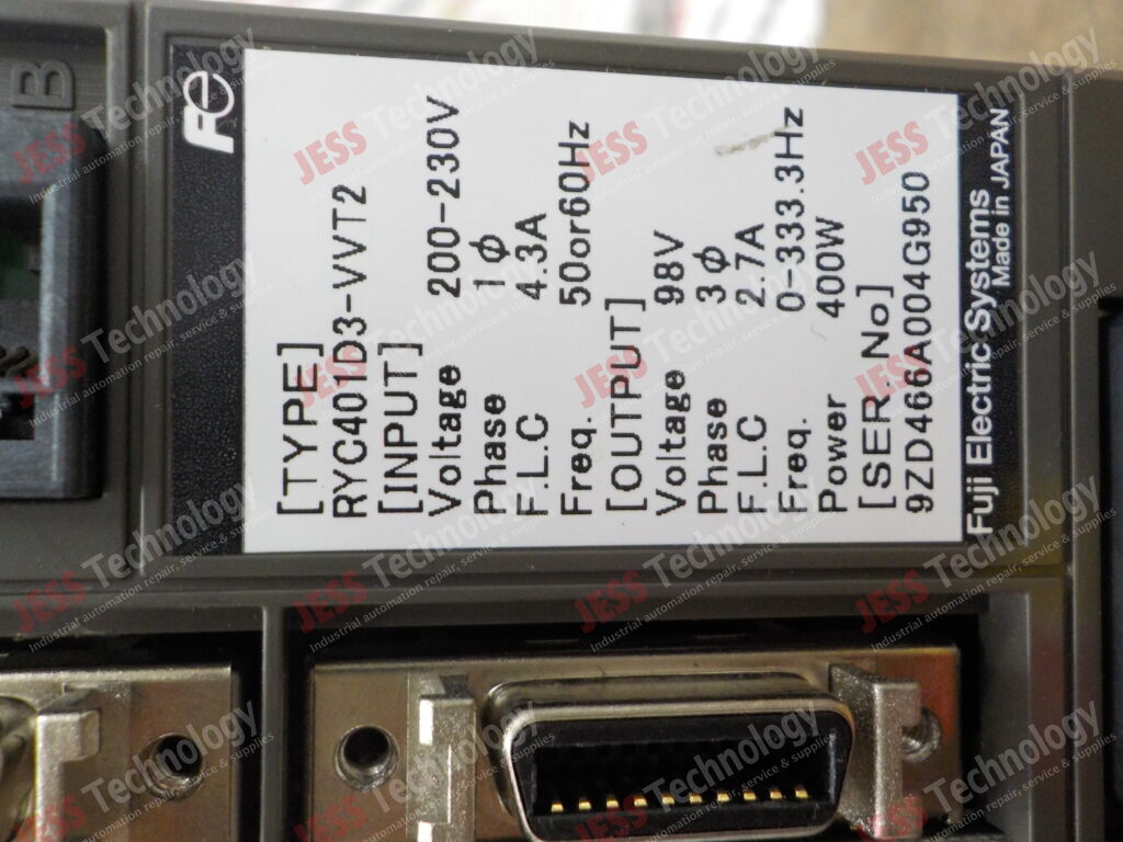 Image #1 of Repair FUJI RYC401D3-VVT2 FUJI FALDIC SERVO AMPLIFIER 9ZD466A004G950 in Malaysia, Singapore, Thailand, Indonesia