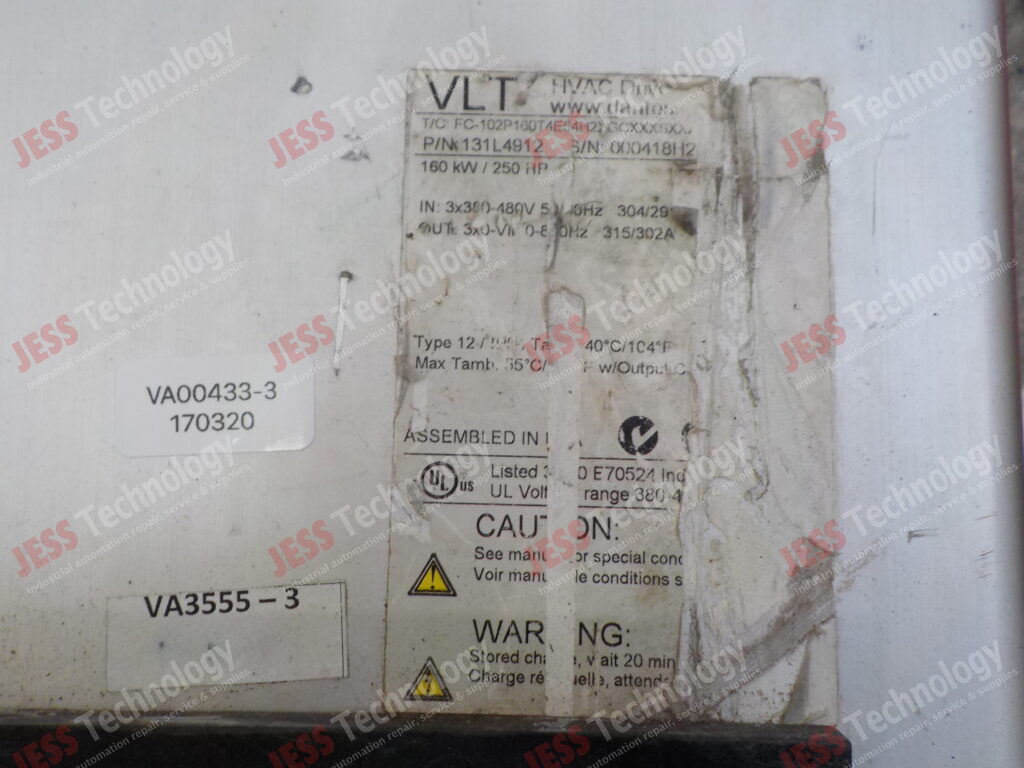 Image #1 of Repair DANFOSS 131L4912 DANFOSS VLT HVAC DRIVE, 160kW 000418H2 in Malaysia, Singapore, Thailand, Indonesia
