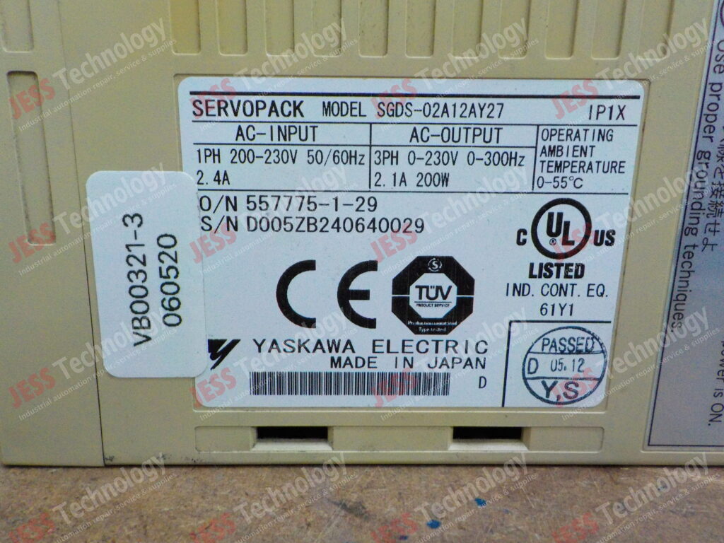 Image #2 of Repair YASKAWA SGDS-02A12AY27 yaskawa servopack D005ZB240640029 in Malaysia, Singapore, Thailand, Indonesia