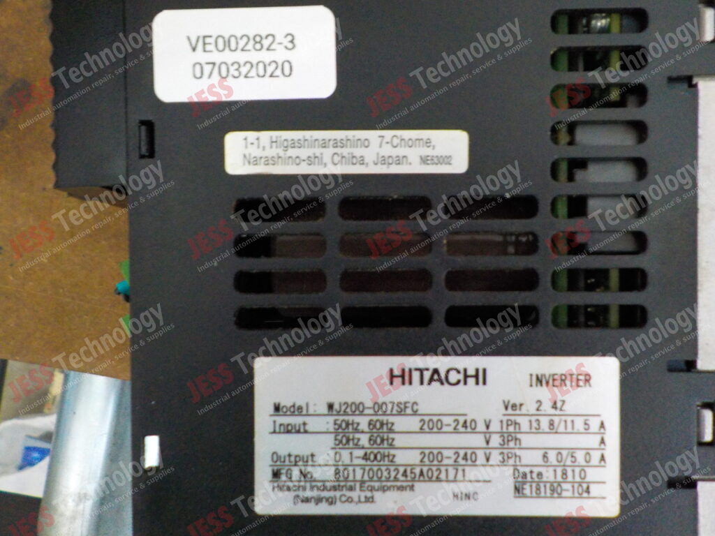 Image #2 of Repair HITACHI WJ200-007SFC Hitachi inverter 8017003245A02171 in Malaysia, Singapore, Thailand, Indonesia