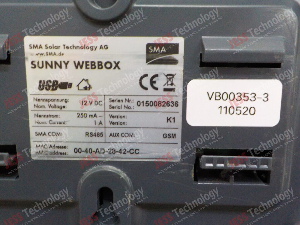 Image #2 of Repair SUNNY WEBBOX RS485 sunny webbox 0150082636 in Malaysia, Singapore, Thailand, Indonesia