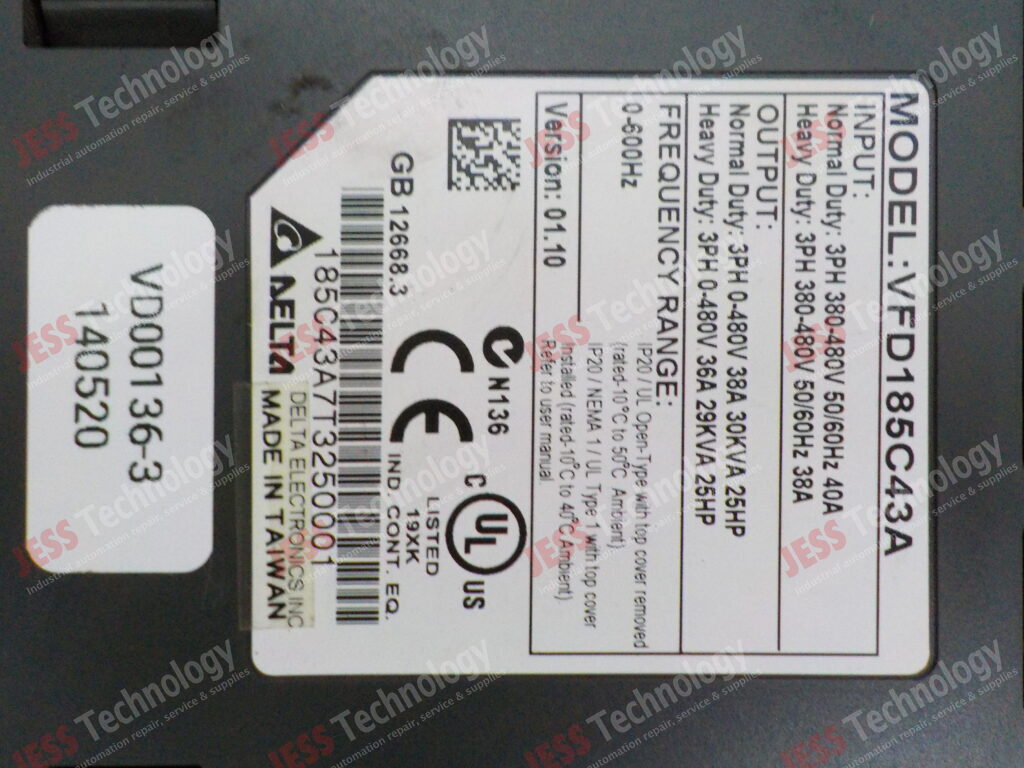 Image #2 of Repair DELTA VFD185C43A Delta inverter 185C43A7T3250001 in Malaysia, Singapore, Thailand, Indonesia