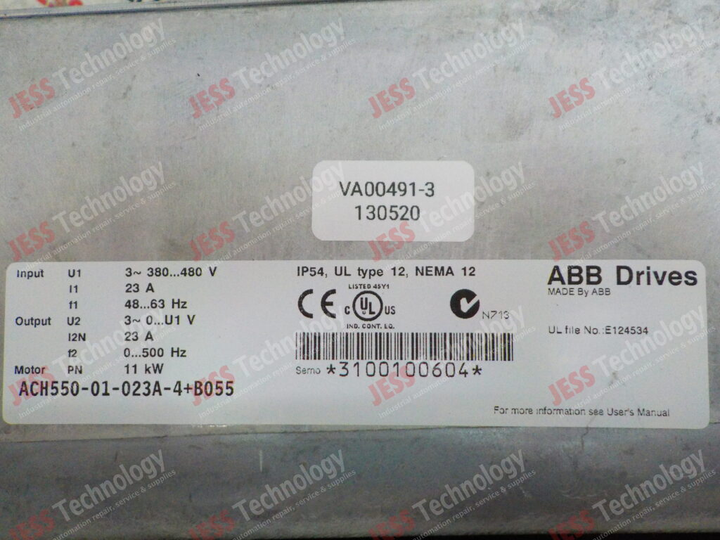 Image #2 of Repair ABB ACH550-01-023A-4+B055 Abb inverter 3100100604 in Malaysia, Singapore, Thailand, Indonesia