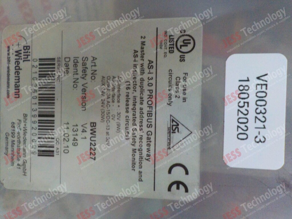 Image #2 of Repair BIHL WIEDEMAN BWU2227 AS-i profibus gateway 0210060139920009 in Malaysia, Singapore, Thailand, Indonesia