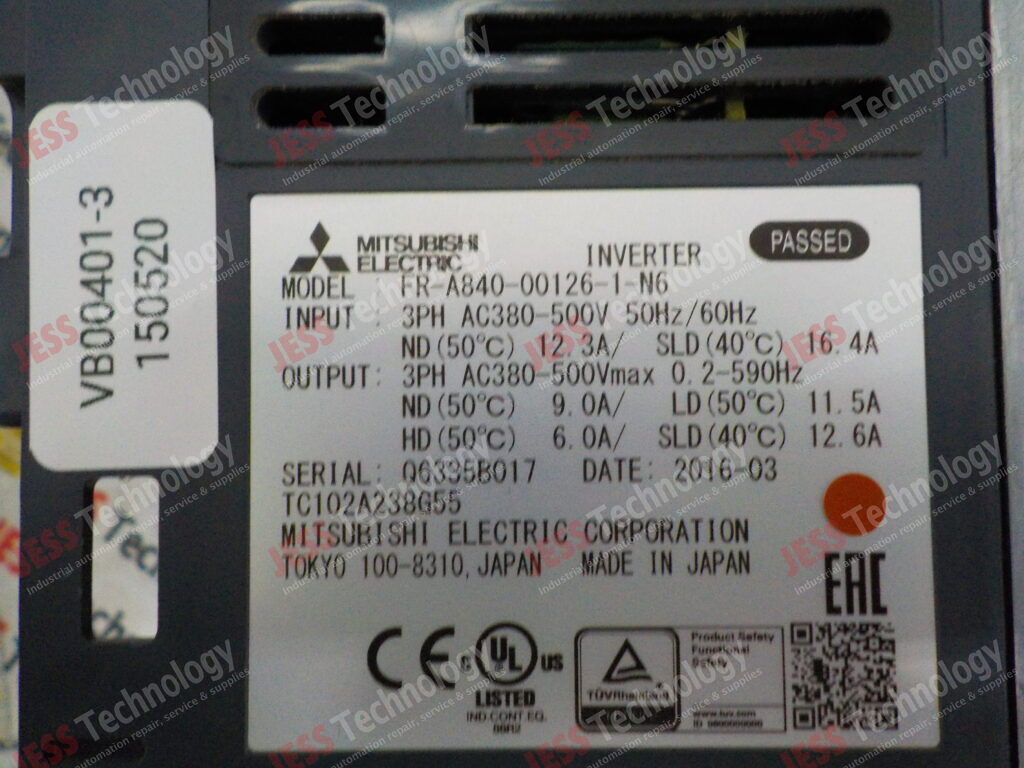Image #2 of Repair MITSUBISHI FR-A840-00126-1-N6 Mitsubishi A800 inverter Q6335B017 in Malaysia, Singapore, Thailand, Indonesia
