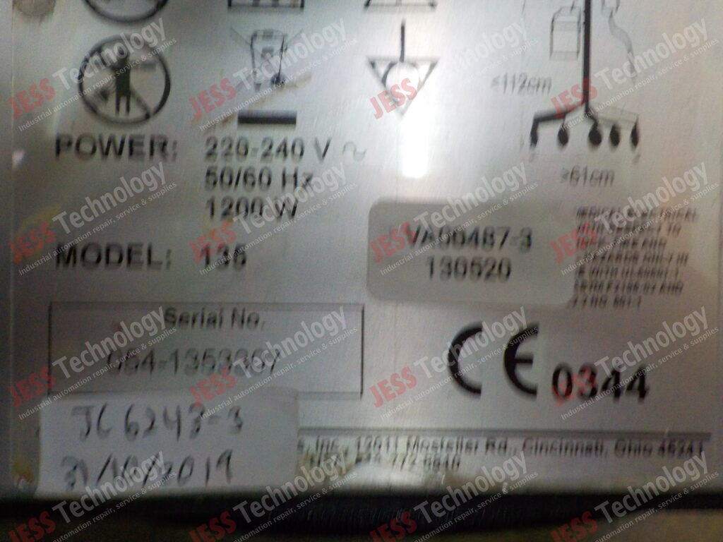 Image #2 of Repair Cincinati Sub Zero 135 Hyperthermia sys 054-1353307 in Malaysia, Singapore, Thailand, Indonesia