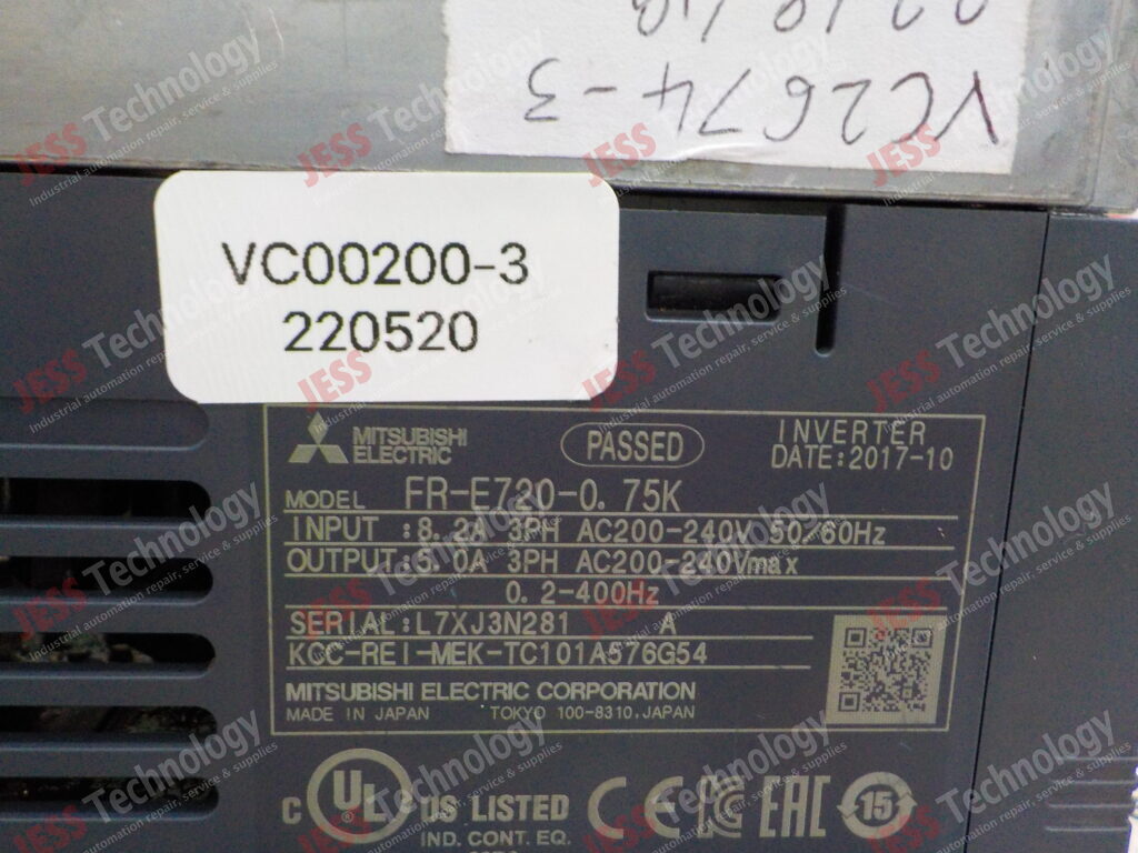 Image #2 of Repair MITSUBISHI FR-E720-0.75K MITSUBISHI INVERTER L7XJ3N281 in Malaysia, Singapore, Thailand, Indonesia