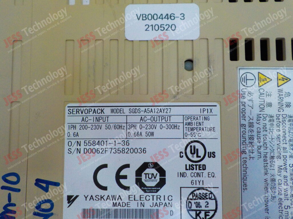 Image #2 of Repair YASKAWA SGDS-A5A12AY27 yaskawa servopack D006F7358200 in Malaysia, Singapore, Thailand, Indonesia