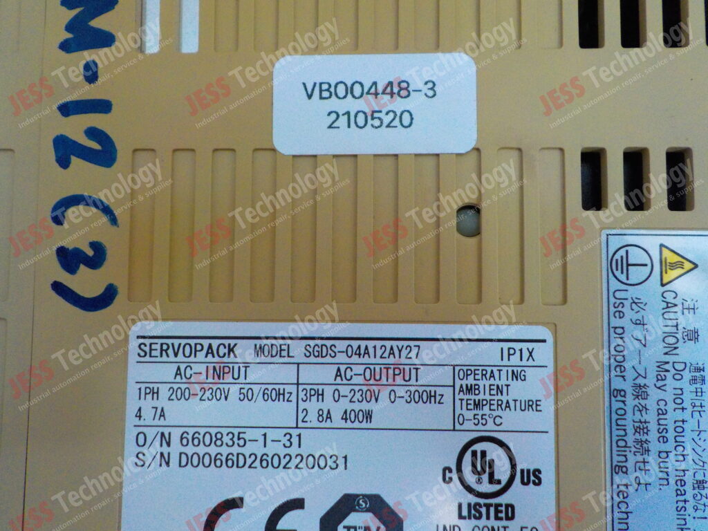 Image #2 of Repair YASKAWA SGDS-04A12AY27 yaskawa servopack D0066D260220031 in Malaysia, Singapore, Thailand, Indonesia