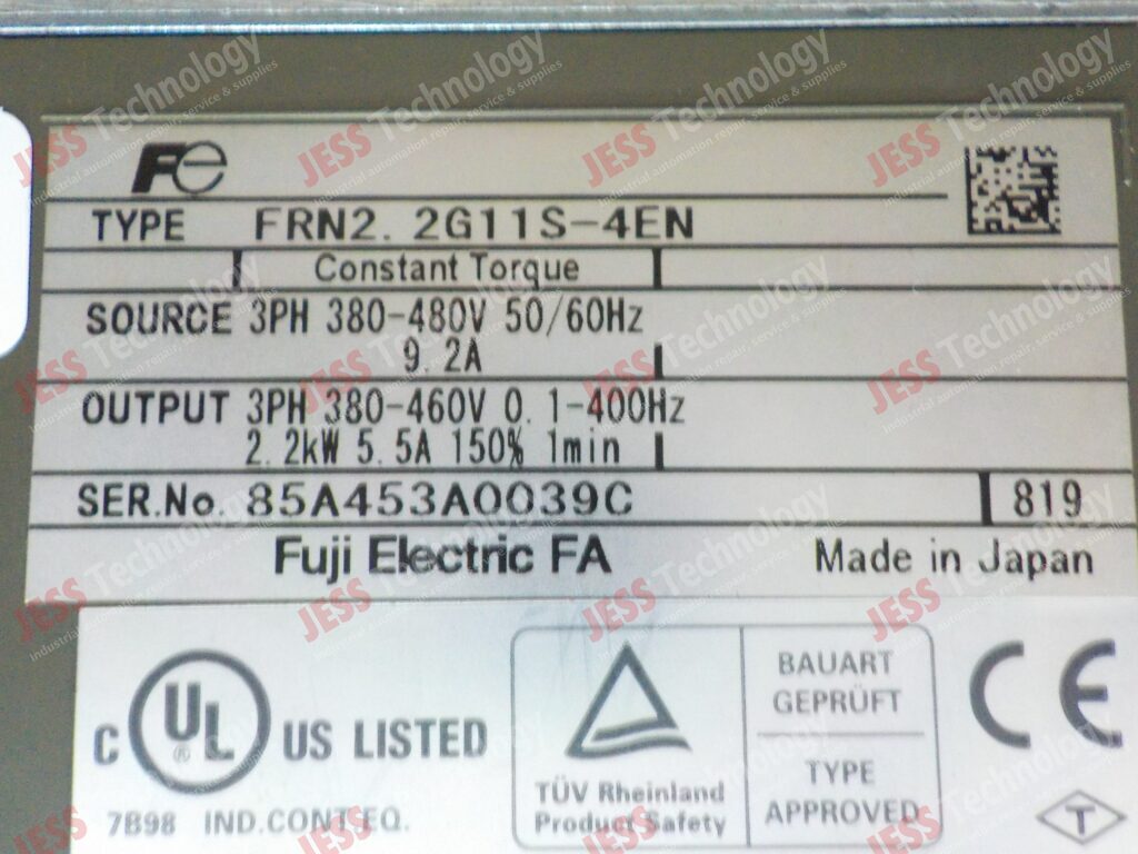 Image #1 of Repair FRENIC FRN2.2G11S-4EN Fuji inverter 85A453A0039C in Malaysia, Singapore, Thailand, Indonesia