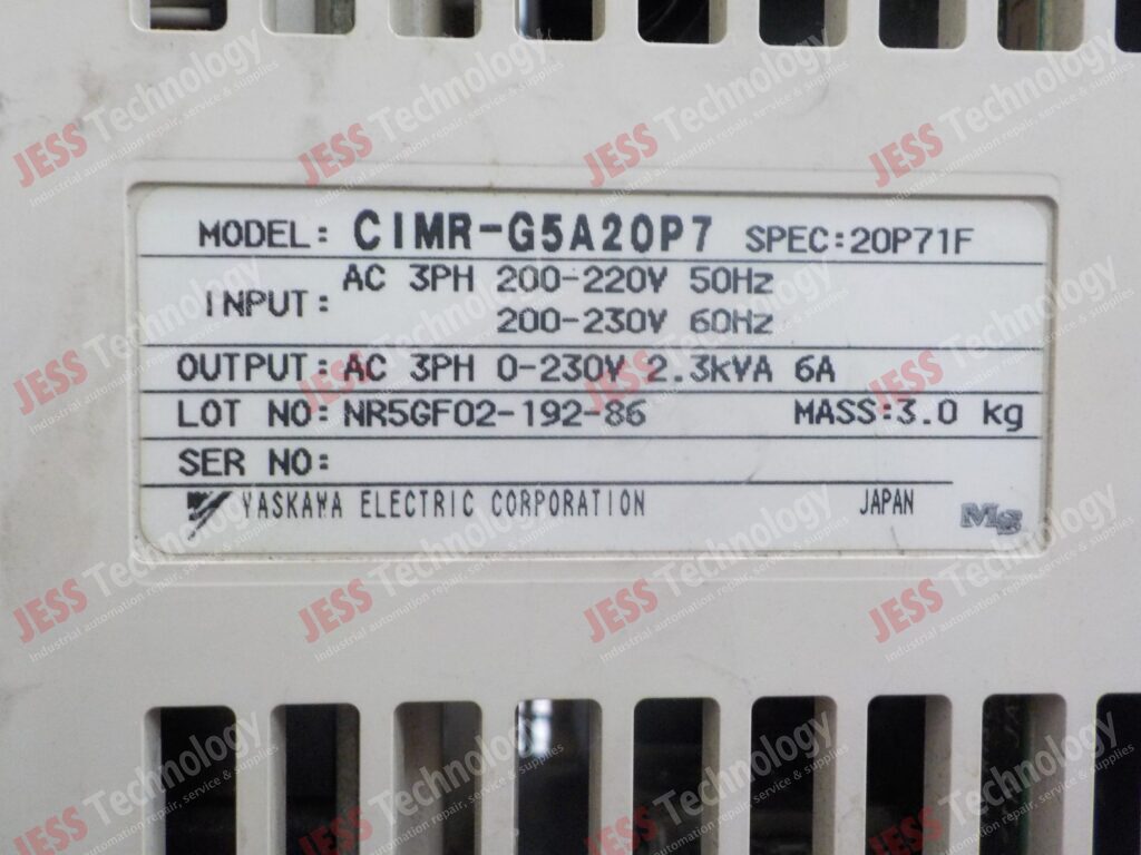 Image #1 of Repair YASKAWA CIMR-G5A20P7 Yaskawa Varispeed 616G5 - in Malaysia, Singapore, Thailand, Indonesia