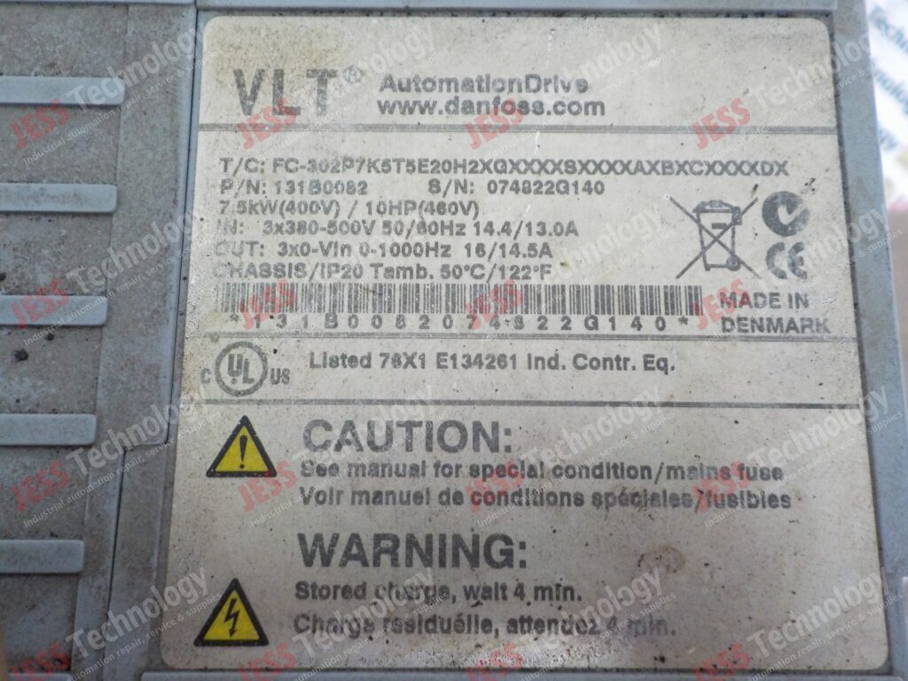 Image #1 of Repair DANFOSS 131B0082 Danfoss inverter 7.5kw 074922G140 in Malaysia, Singapore, Thailand, Indonesia