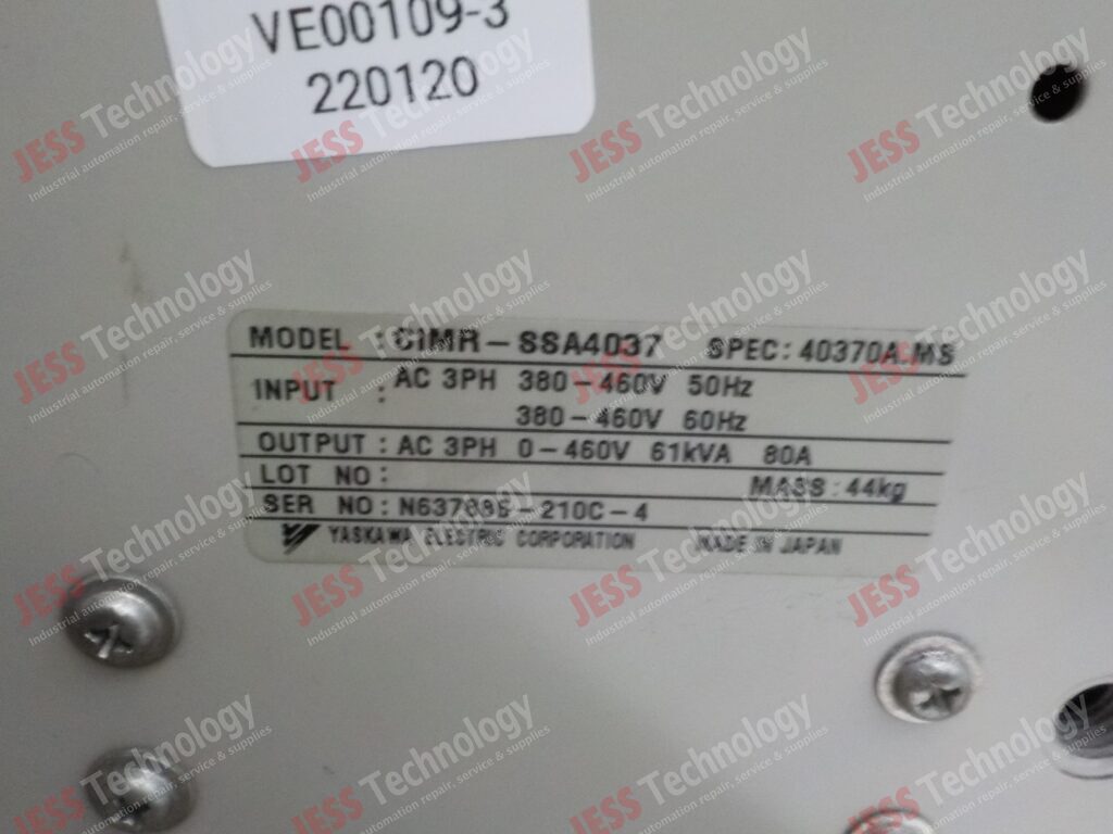 Image #1 of Repair YASKAWA CIMR-SSA4037 Yaskawa varispeed 686ss5 N637886-210C-4 in Malaysia, Singapore, Thailand, Indonesia