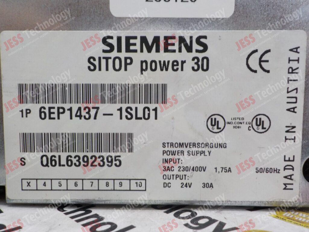 Image #1 of Repair SIEMENS 6EP1437-1SL01 SIEMENS SITOP POWER 30 Q6L6392395 in Malaysia, Singapore, Thailand, Indonesia