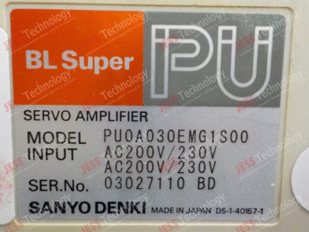 Image #1 of Repair SANYO DENKI PU0A030EMG1S00 Sanyo denki servo amplifier with motor and cable 03027110 BD in Malaysia, Singapore, Thailand, Indonesia