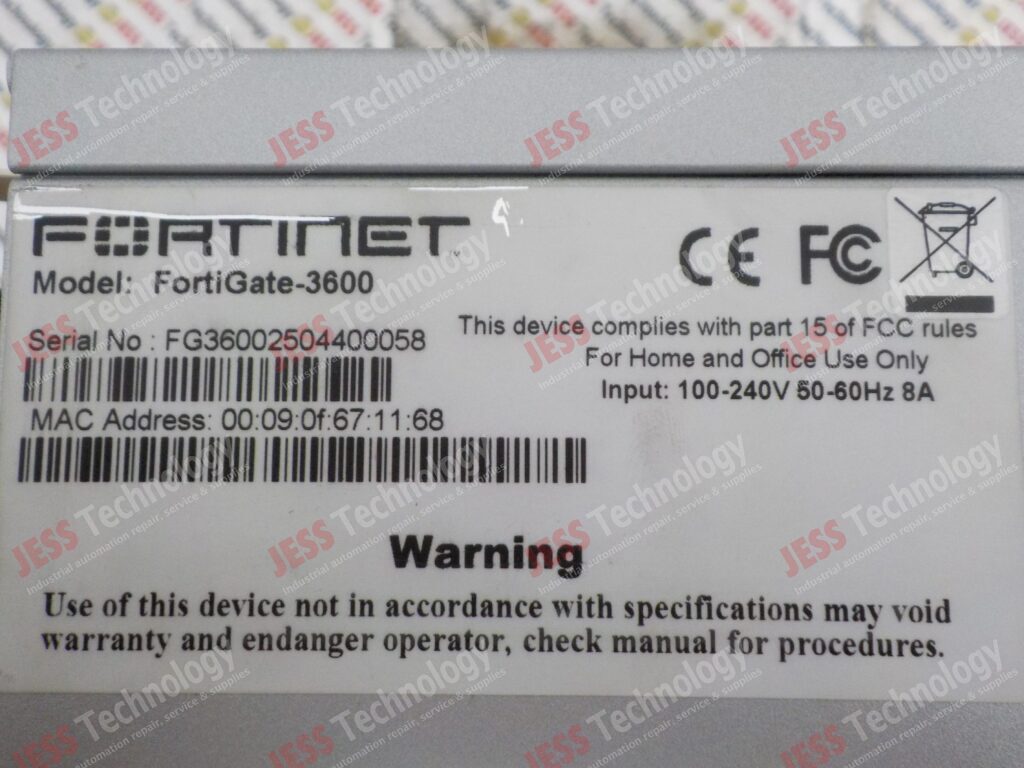 Image #1 of Repair FORTINET FORTIGATE3600 Fortinet A05193 in Malaysia, Singapore, Thailand, Indonesia