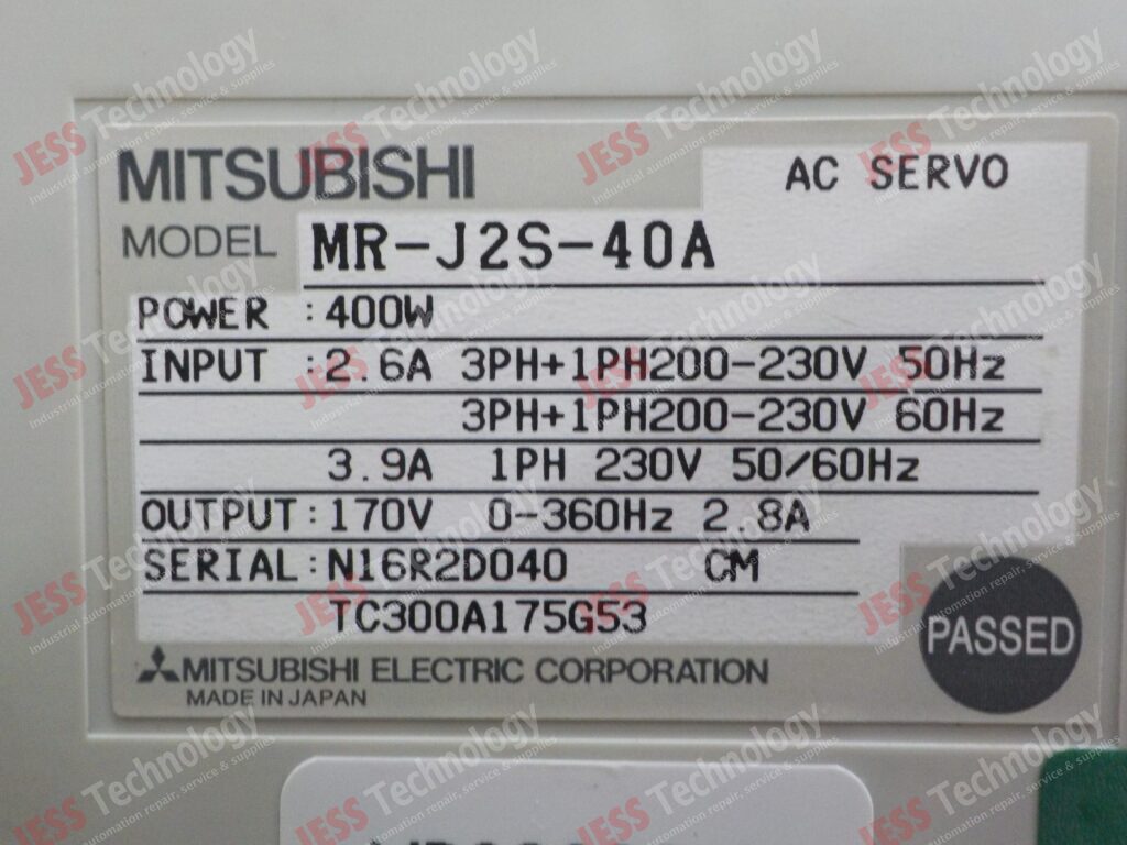 Image #1 of Repair MITSUBISHI MR-J2S-40A mitsubishi ac servo N16R2D040 in Malaysia, Singapore, Thailand, Indonesia