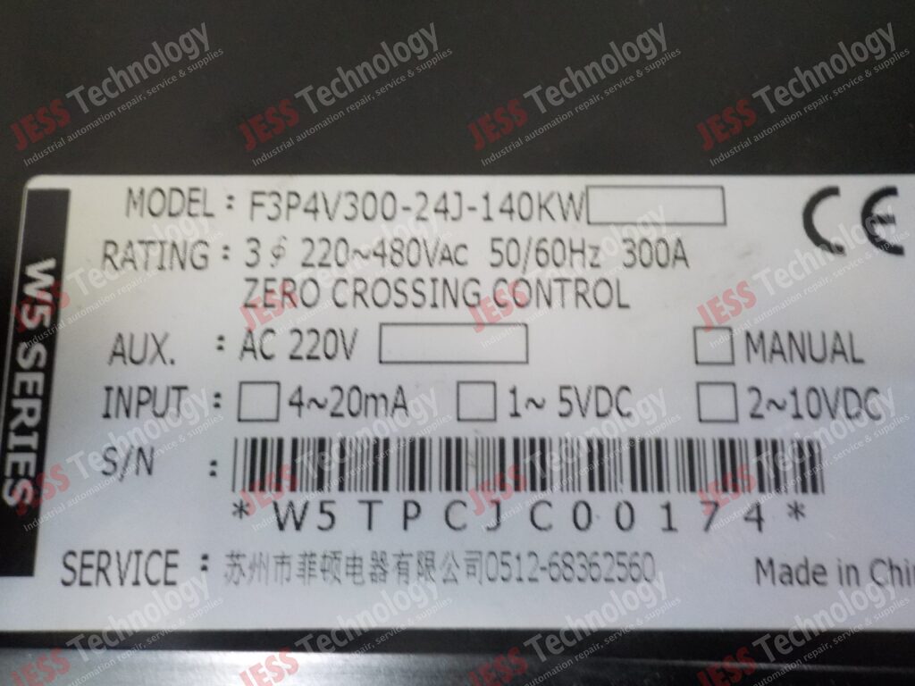 Image #1 of Repair NWATT F3P4V300-24J-140KW power regulator W5TPCJC00174 in Malaysia, Singapore, Thailand, Indonesia