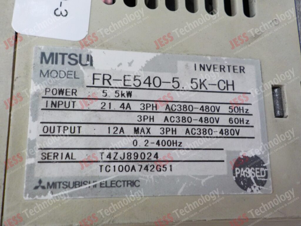 Image #1 of Repair MITSUBISHI FR-E540-5.5K-CH Mitsubishi inverter 5.5kW T4ZJ89024 TC100A742G51 in Malaysia, Singapore, Thailand, Indonesia