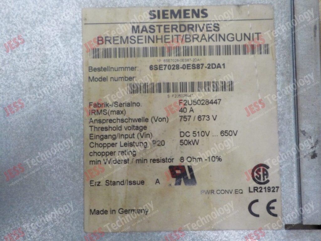 Image #1 of Repair SIEMENS 6SE7028-0ES87-2DA1 Siemens masterdrives F2U5028447 in Malaysia, Singapore, Thailand, Indonesia