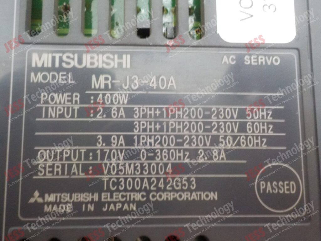 Image #1 of Repair MITSUBISHI MR-J3-40A MITSUBISHI AC SERVO V05M33004 in Malaysia, Singapore, Thailand, Indonesia