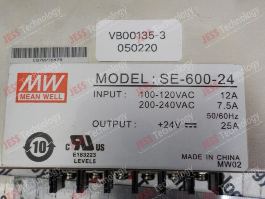 Image #1 of Repair MEAN WELL SE-600-24 Meanwell power supply EB78P76478 in Malaysia, Singapore, Thailand, Indonesia