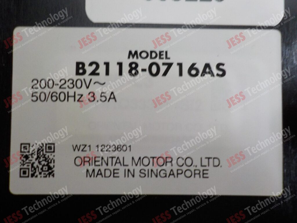 Image #1 of Repair VEXTA B2118-0716AS Vexta Servo Drive - in Malaysia, Singapore, Thailand, Indonesia