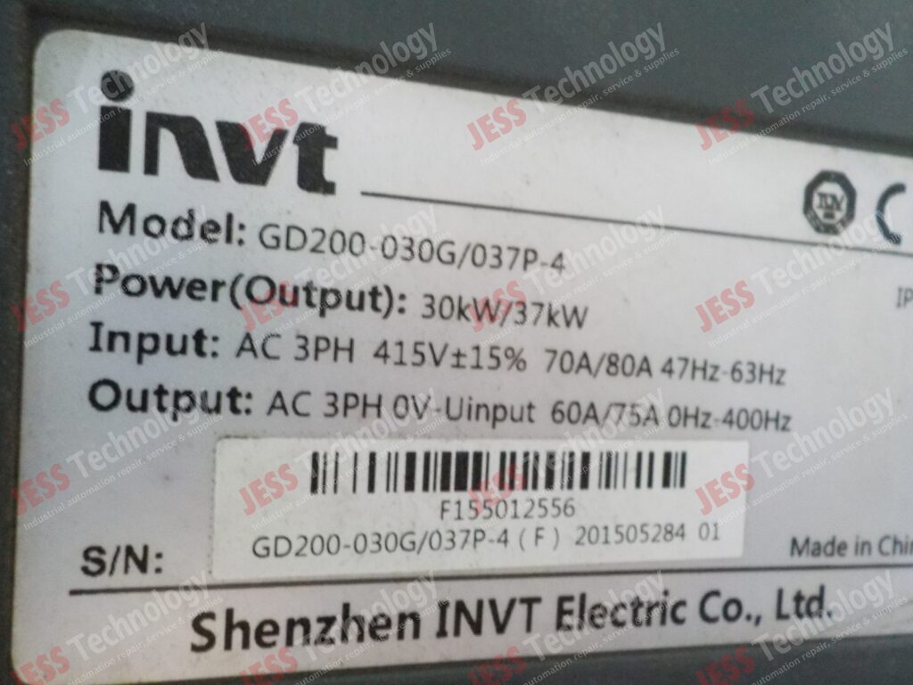 Image #1 of Repair INVT GD200-030G/G37P-4 Invt inverter F155012556 in Malaysia, Singapore, Thailand, Indonesia