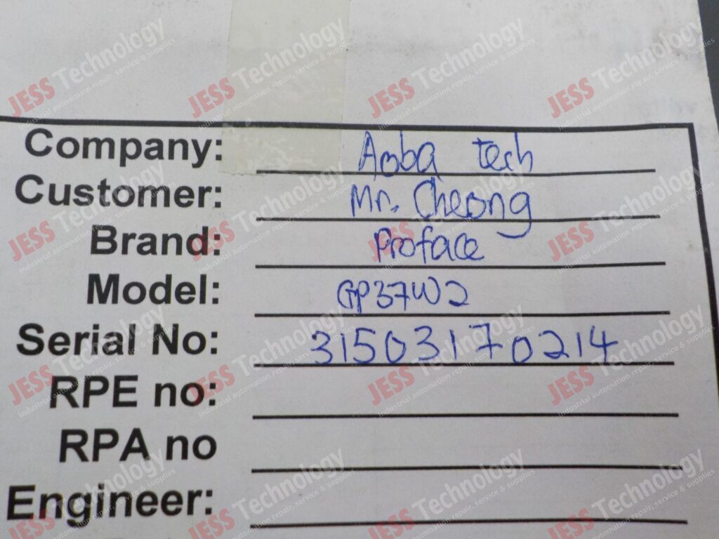 Image #1 of Repair PRO-FACE GP37W2 Proface Touch Screen 31503170214 in Malaysia, Singapore, Thailand, Indonesia