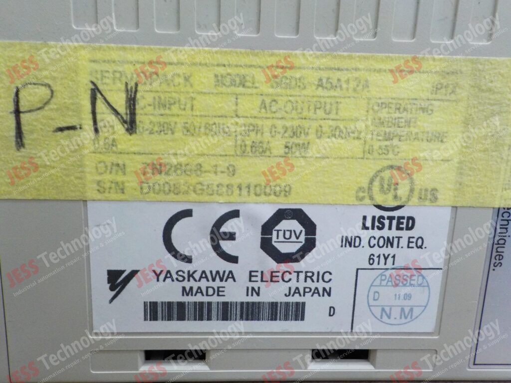 Image #1 of Repair YASKAWA SGDS-A5A12A Yaskawa Servopack D00082G588110009 in Malaysia, Singapore, Thailand, Indonesia