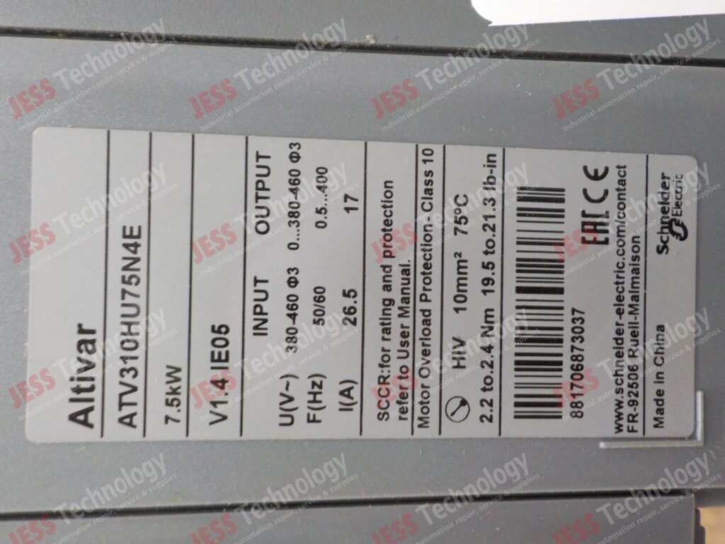 Image #1 of Repair SCHNEIDER ELECTRIC ATV310HU75N4E Altivar 7.5kw inverter 881706873037 in Malaysia, Singapore, Thailand, Indonesia
