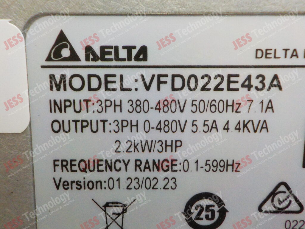 Image #1 of Repair DELTA VFD022E43A 022E43A7W17370508 in Malaysia, Singapore, Thailand, Indonesia