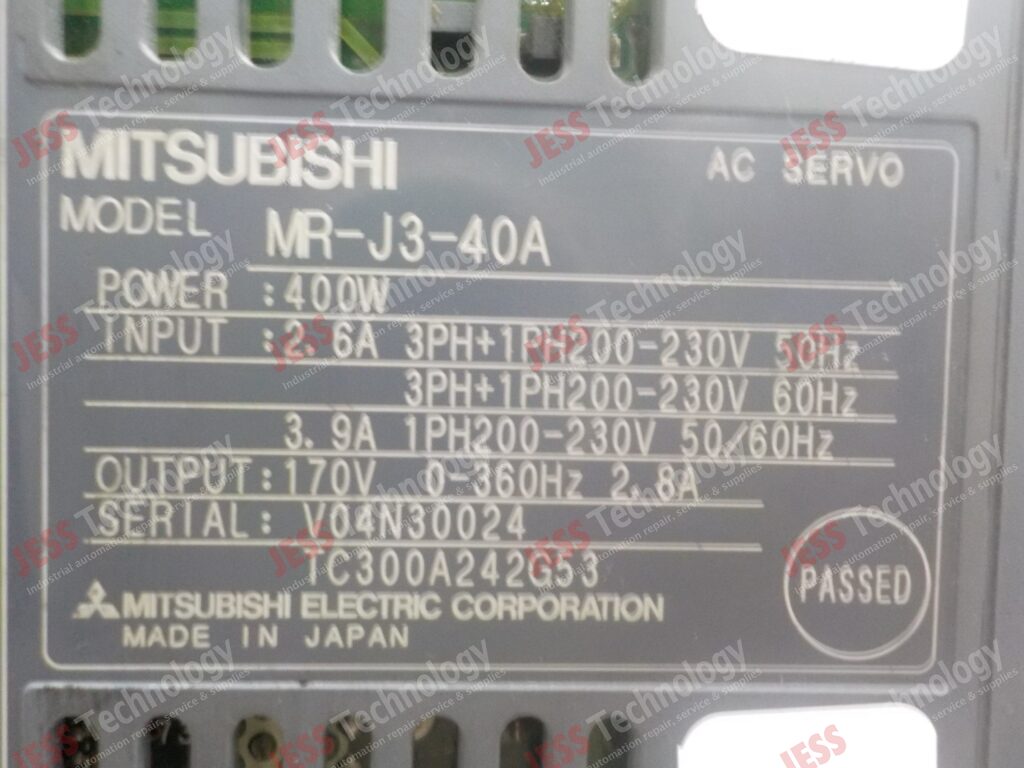 Image #1 of Repair MITSUBISHI MR-J3-40A Mitsubishi AC Servo VA04N30024 in Malaysia, Singapore, Thailand, Indonesia