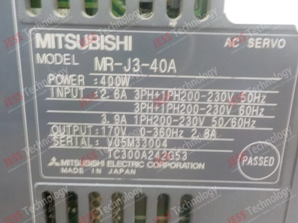 Image #1 of Repair MITSUBISHI MR-J3-40A Mitsubishi AC Servo V05M33004 in Malaysia, Singapore, Thailand, Indonesia