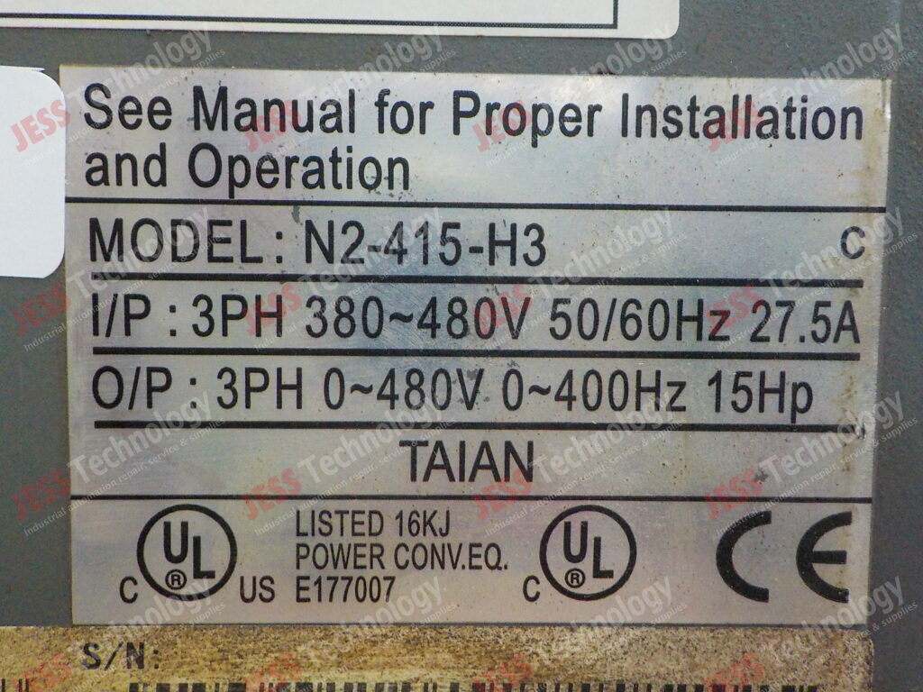 Image #1 of Repair T VERTER N2-415-H3 (21)62600130332408080900 in Malaysia, Singapore, Thailand, Indonesia