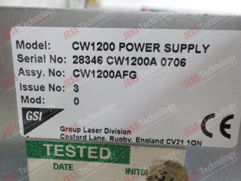 Image #1 of Repair GSI CW1200 POWER SUPPLY power supply unit 28346CW1200A0706 in Malaysia, Singapore, Thailand, Indonesia