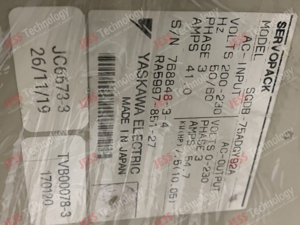 Image #3 of Repair YASKAWA SGDB-75ADGY92A yaskawa servopack 768848-3-4 in Malaysia, Singapore, Thailand, Indonesia