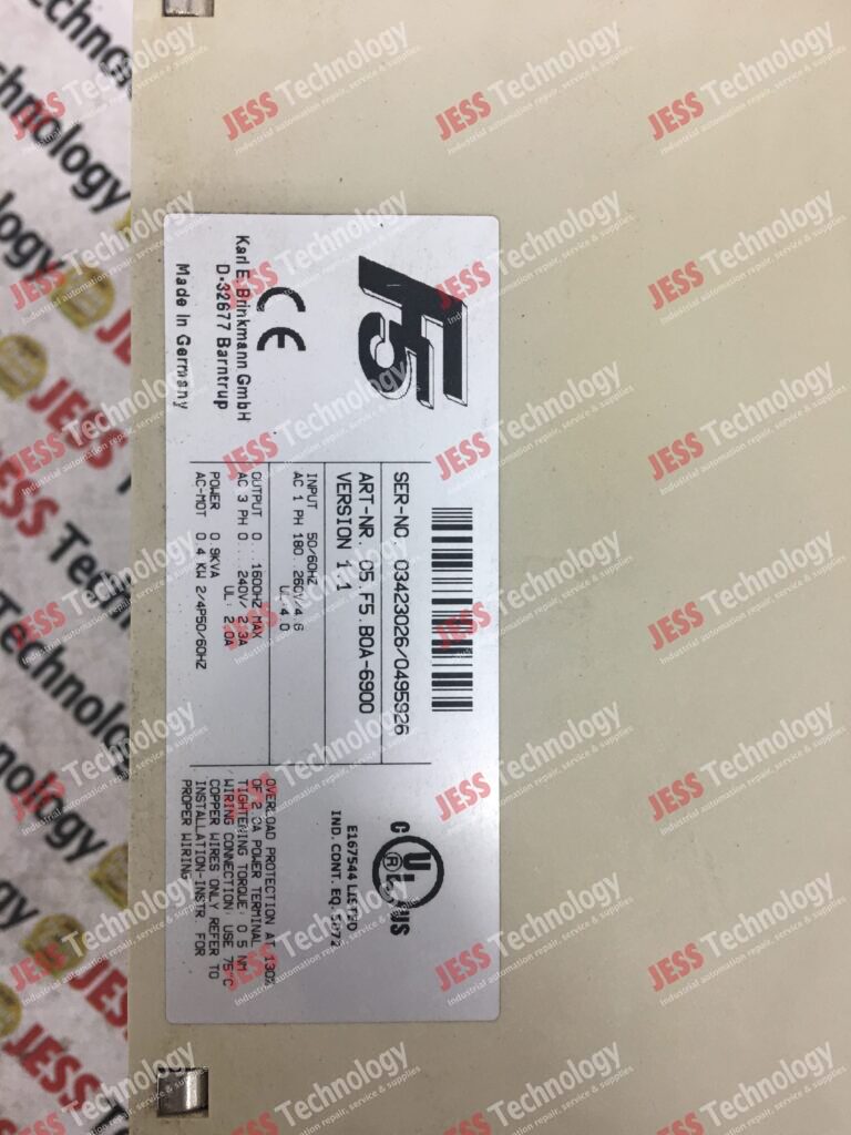 Image #3 of Repair UL 05. F5. BOA-6900 KEB INVERTER 03423026/0495926 in Malaysia, Singapore, Thailand, Indonesia