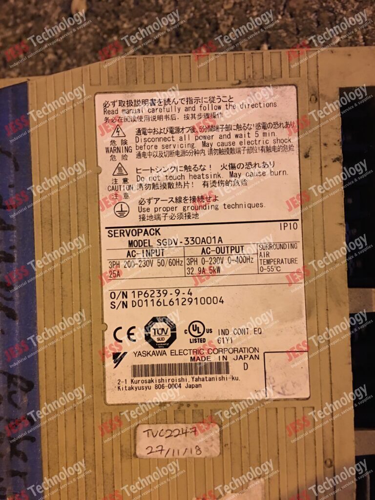 Image #3 of Repair YASKAWA SGDV-330A01A YASKAWA SERVOPACK D0116L612910004 in Malaysia, Singapore, Thailand, Indonesia