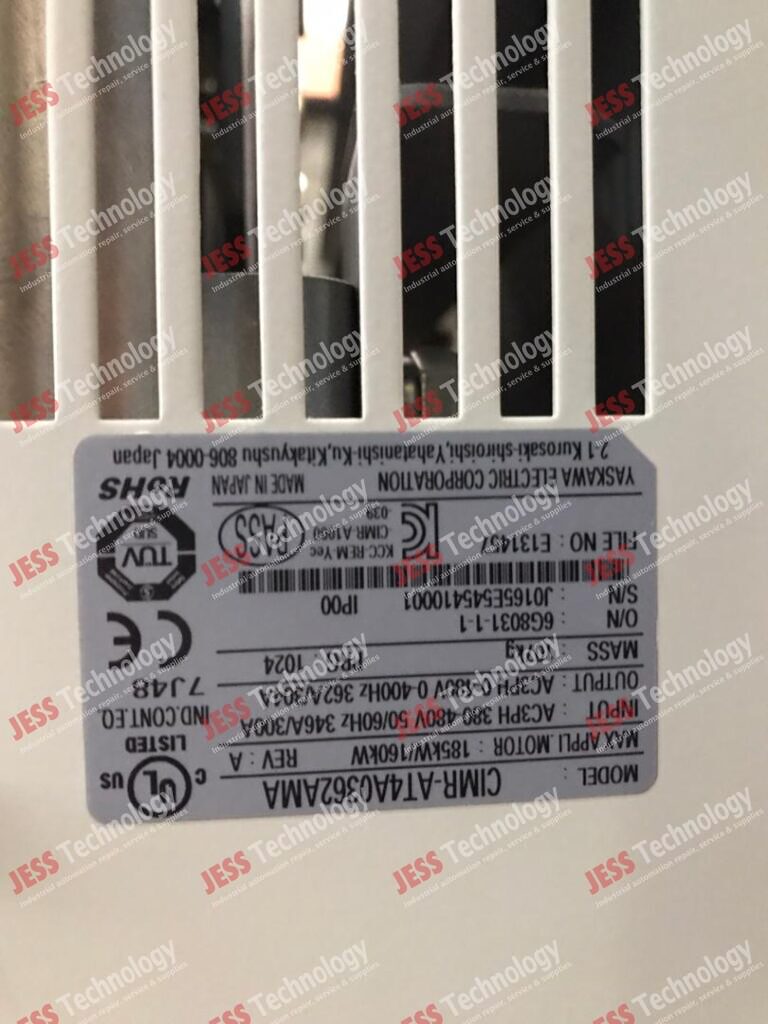 Image #3 of Repair YASKAWA CIMR-AT4A0362AMA Brand: Yaskawa Inverter A1000 PR no : 0030007958 J0165E545410001 in Malaysia, Singapore, Thailand, Indonesia