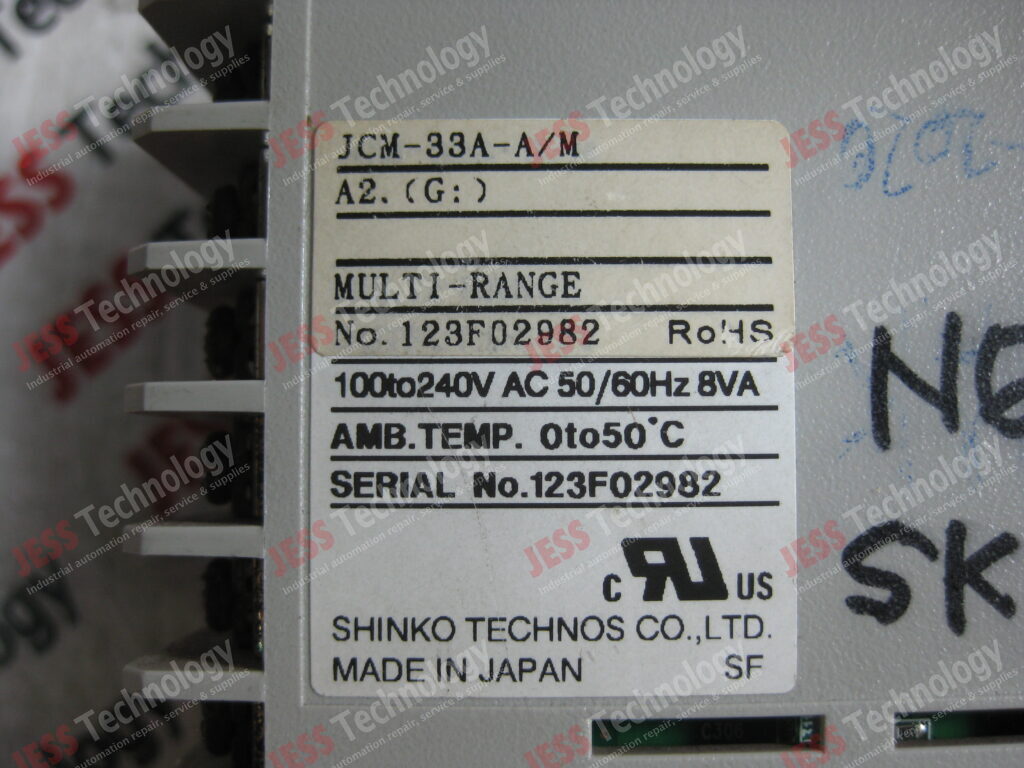 Image #3 of Repair SHINKO JCM-33A-A/M SHINKO TEMPERATURE CONTROLLER, MODEL NO: JCM-33A-A/M , SERIAL NO: 123F02982 123F02982 in Malaysia, Singapore, Thailand, Indonesia