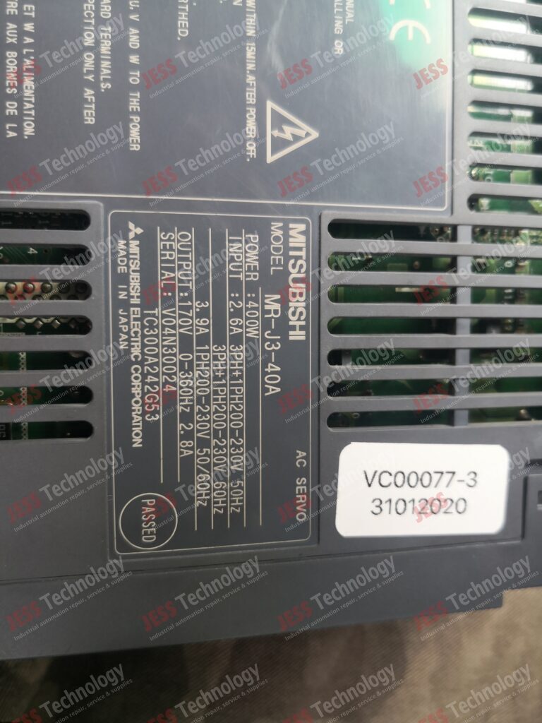 Image #4 of Repair MITSUBISHI MR-J3-40A Mitsubishi AC Servo VA04N30024 in Malaysia, Singapore, Thailand, Indonesia