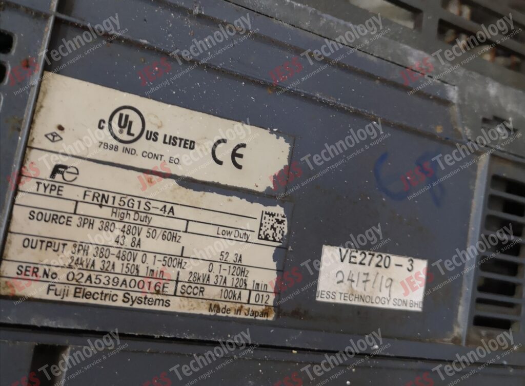 Image #4 of Repair FUJI ELECTRIC FRN15G1S-4A Fuji frenic mega inverter 02A539A0016E in Malaysia, Singapore, Thailand, Indonesia
