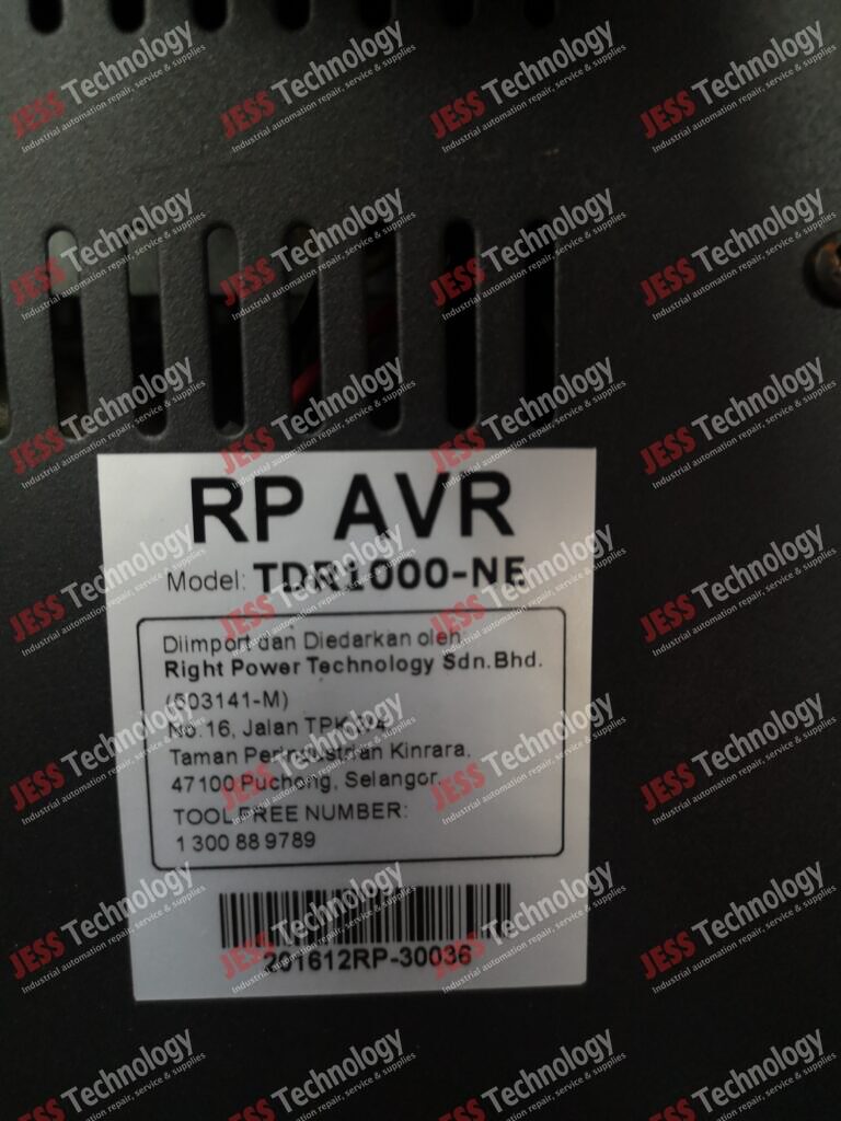 Image #3 of Repair RIGHT POWER TECHNOLOGY TDR1000-NE Automatic voltage regulator 201612RP-30036 in Malaysia, Singapore, Thailand, Indonesia
