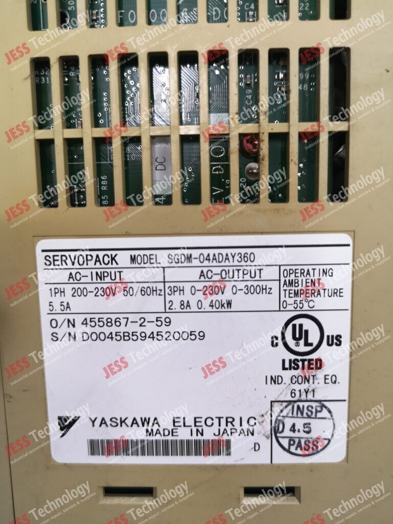 Image #3 of Repair YASKAWA SGDM-04ADAY360 Yaskawa servo pack D0045B594520059 in Malaysia, Singapore, Thailand, Indonesia