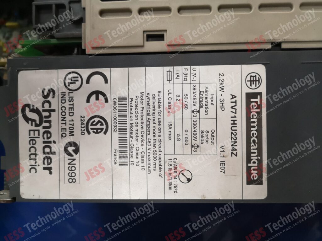 Image #3 of Repair SCHNEIDER ELECTRIC ATV71HU22N4Z Schneider altivar 71 2.2kw 6W0611000932 in Malaysia, Singapore, Thailand, Indonesia