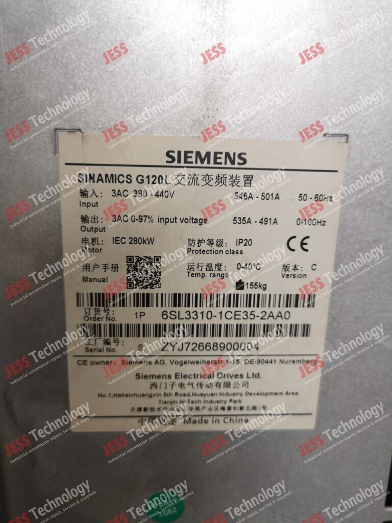 Image #3 of Repair SIEMENS 6SL3310-1CE35-2AA0 Siemens Sinamics inverter 280kw ZYJ72668900004 in Malaysia, Singapore, Thailand, Indonesia