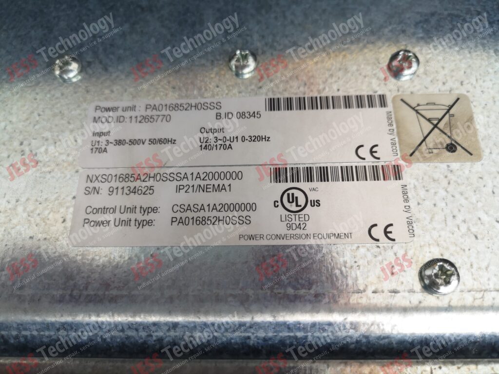 Image #3 of Repair VACON NXS01685A2H0SSSA1A2000000 Vacon inverter 91134625 in Malaysia, Singapore, Thailand, Indonesia