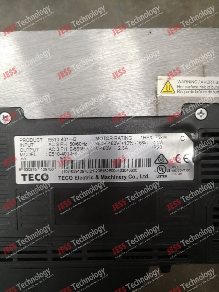 Image #3 of Repair TECO E510-401-H3 Teco inverter 0.75kw (10)163910978(21)208182F000403040600 in Malaysia, Singapore, Thailand, Indonesia